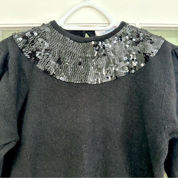 Vintage Black Lambswool Sweater, Petite S/M, Bay Club, EUC - Picture 2 of 10